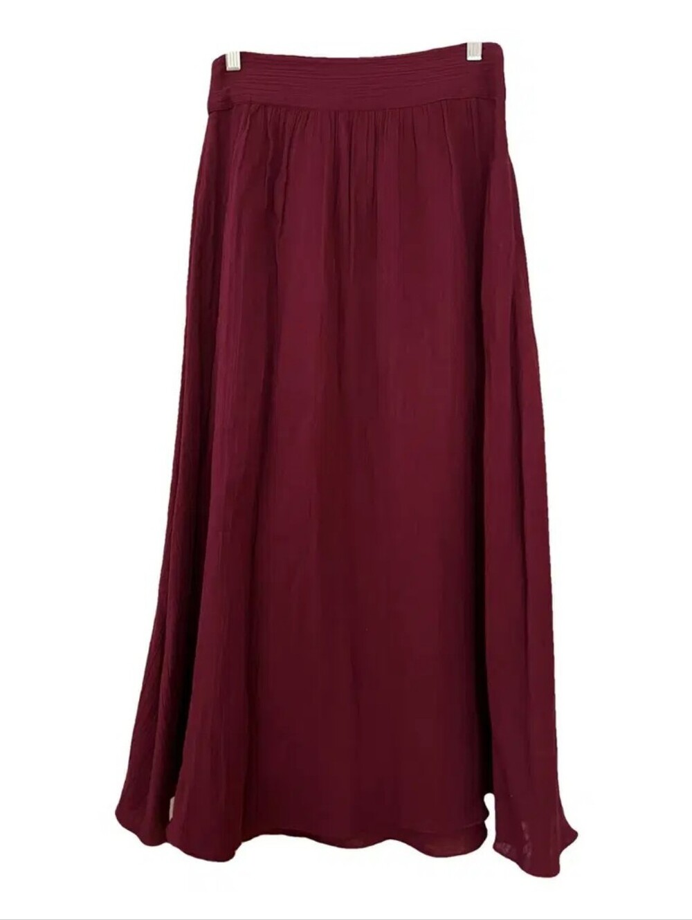 Sezane Burgundy Maxi Skirt